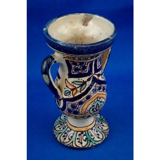 20th Century Ceramic Amphora Vase by Fratelli Kharraz, Tunisia, 1920s For Sale - Image 9 of 18
