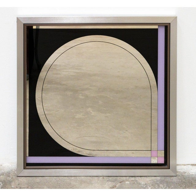 Morphos Framed Mirror by Carmi for Acerbis International, 1980s For Sale - Image 6 of 6