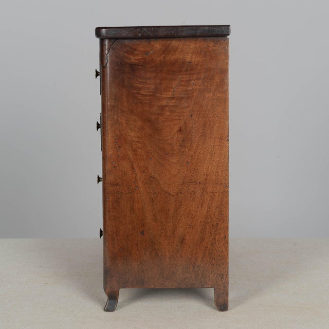 19th Century 19th Century Miniature Walnut Commode For Sale - Image 5 of 9