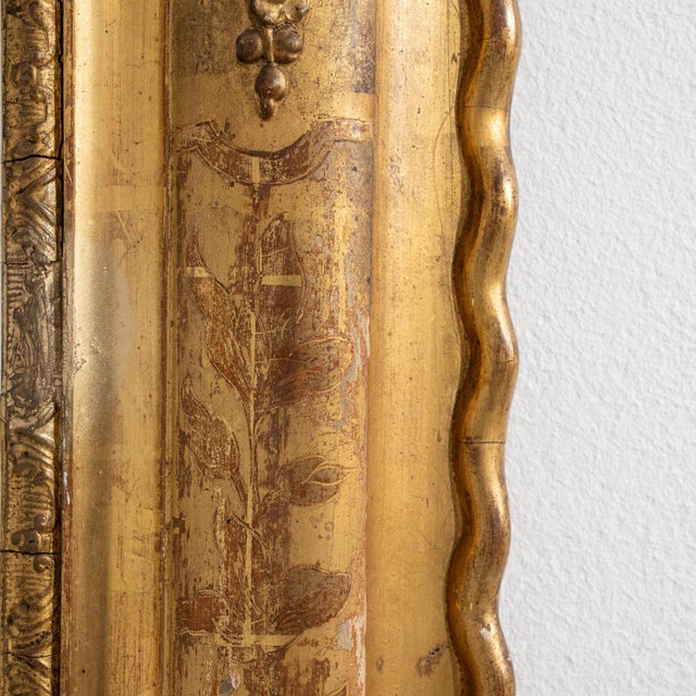 19th Century France Louis XV Gold Wood Mirror For Sale - Image 4 of 8