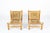 1950s Lounge Chairs in Wood and Braided Rope by Audoux-Minet for Vibo Vesoul, France, 1950s, Set of 2 For Sale - Image 5 of 12