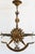 Hollywood Regency Mid 20th Century Italian Gilt Floral Tole Hanging Scales of Justice Chandelier For Sale - Image 3 of 8