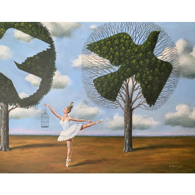 Early 21st Century Rafal Olbinski, To Have or to Have Not, Oil on Canvas, 2021 For Sale - Image 5 of 9