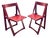 Vintage Trieste Folding Chairs by Aldo Jacober for Bazzani, Set of 2 For Sale