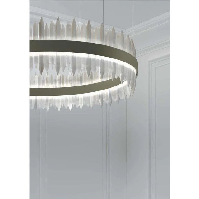 Not Yet Made - Made To Order Uranano Brushed Brass 60 Pendant Light 2 by Alabattro Italian For Sale - Image 5 of 7