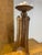 Pair of Mid-Century Modern Amber Acrylic Bamboo & Copper Candle Holders For Sale - Image 4 of 6