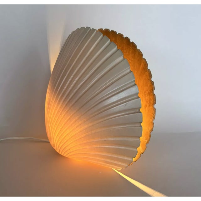 Resin Shell Lamp by Michèle Mahé, 1970s For Sale - Image 6 of 9