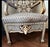 Mid 20th Century Handcrafted Syrian Mother of Pearl & Abalone Inlaid Moorish Armchair | Damascus Style | Carved Hardwood Accent Chair For Sale In Los Angeles - Image 6 of 12