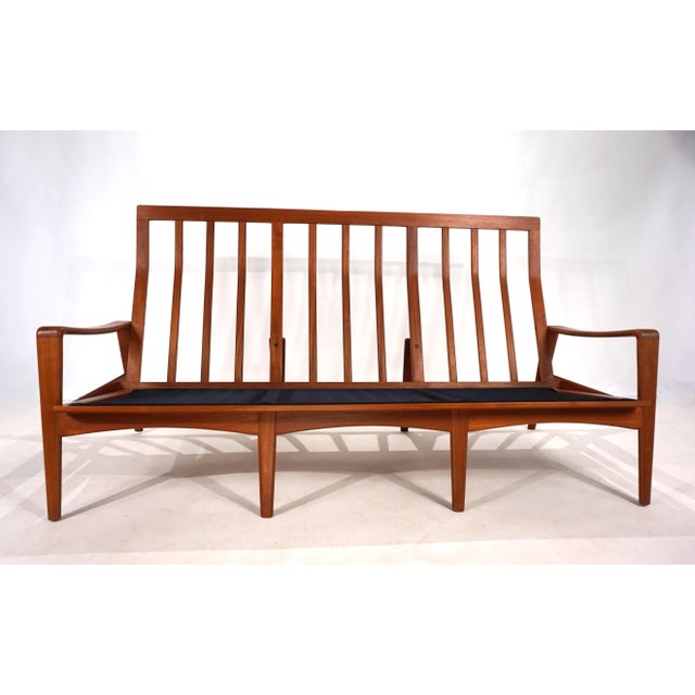 Comfort 3-Seater Sofa in Leather by Arne Wahl Iversen, 1960s For Sale - Image 6 of 18