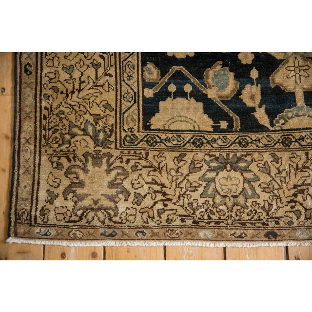 Navy Blue Vintage Fine Tea Washed Malayer Rug - 4'5" X 6'3" For Sale - Image 8 of 11