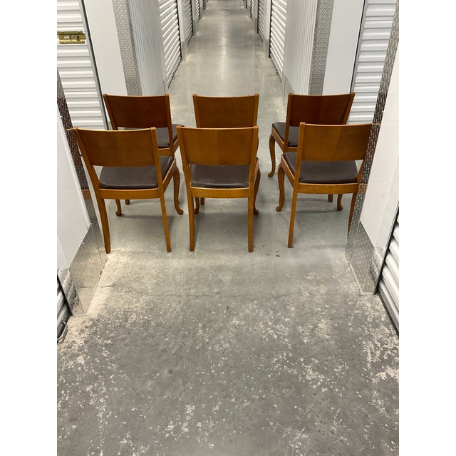 Set of 8 Danish Modern Beech Dining Chairs – 1960s – Cabriole Legs For Sale - Image 13 of 18