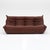 Animal Skin Vintage Ligne Roset Togo 5-Piece Lounge Set in Auburn Leather - Restored & Authentic For Sale - Image 7 of 18