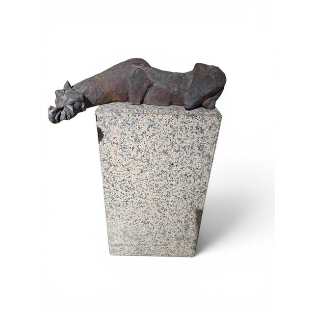 Greek Horse Sculpture on Granite Base by Alfredo Lanz, Italy, 1950s For Sale - Image 3 of 12