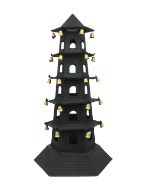Brighton 5 Level Tole Pagoda With Bells