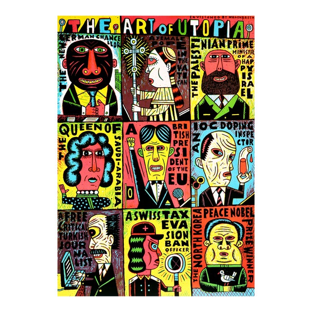 2000 Contemporary German Poster the Art of Utopia Chairish