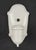 Traditional white porcelain wall sconces with switches. Each sconce requires one Edison style medium base bulb. Good...
