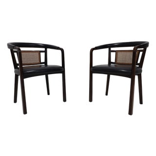 Edward Wormley for Dunbar Mahogany and Cane Dining or Side Chairs For Sale