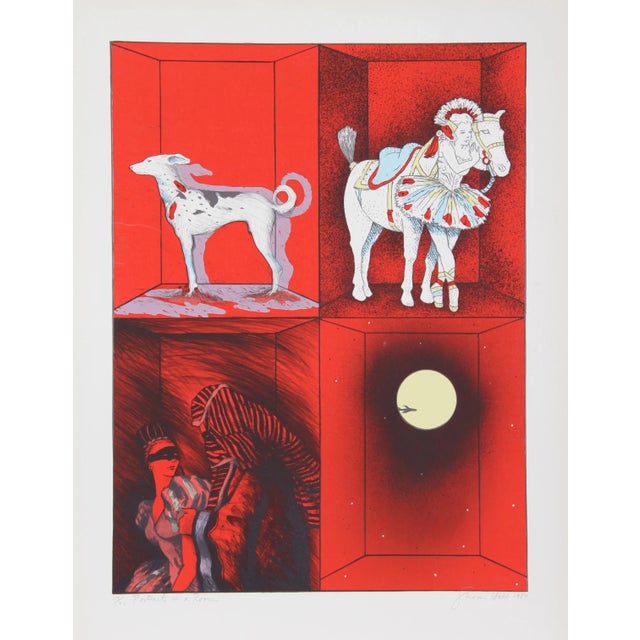 Contemporary Susan Hall, Portraits in a Room, Lithograph For Sale - Image 3 of 3