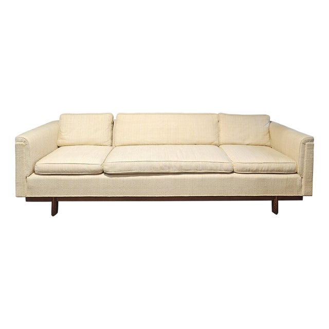 Frank Lloyd Wright Taliesin Sofa, Mahogany, Mid-Century Modern, 1955 For Sale