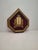 Mid-Century Judaica Ten Commandments Wall Plaque W/ Lions, Crown, Red Velvet For Sale - Image 4 of 13