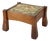 Antique Stickley School Oak Flared Leg Footstool C1920 For Sale