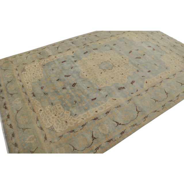 This 12x18 hand-knotted wool rug from our Modern Classics collection enjoys an inventive reimagining of antique Tabriz...