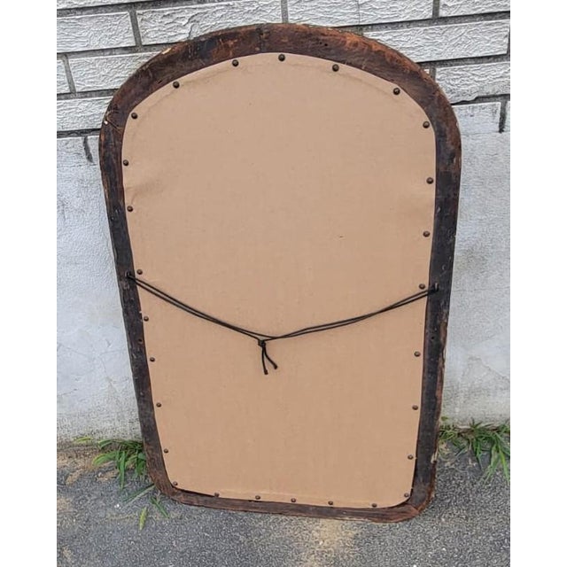 19th Century American Victorian Walnut Wall Mirror Restored With New Mirror For Sale - Image 10 of 13