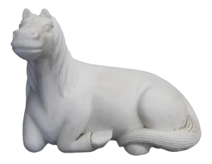 High Hand Carved White Marble Stone Carving Horse Animal Statue