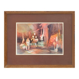 Monterey Bay Crab Fisherman by James Tazewell Hughins For Sale