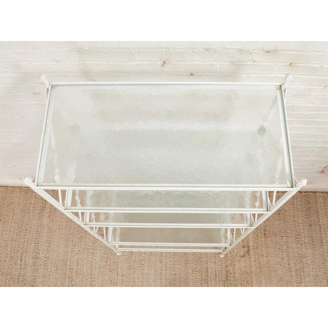 Vintage White Plant Shelf For Sale In Los Angeles - Image 6 of 12