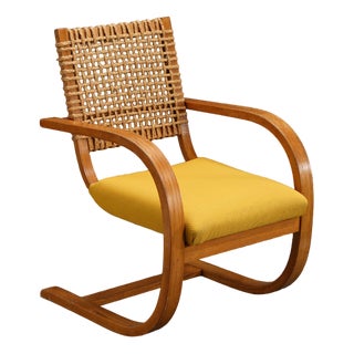 Dutch Modernist Armchair, 1940s For Sale