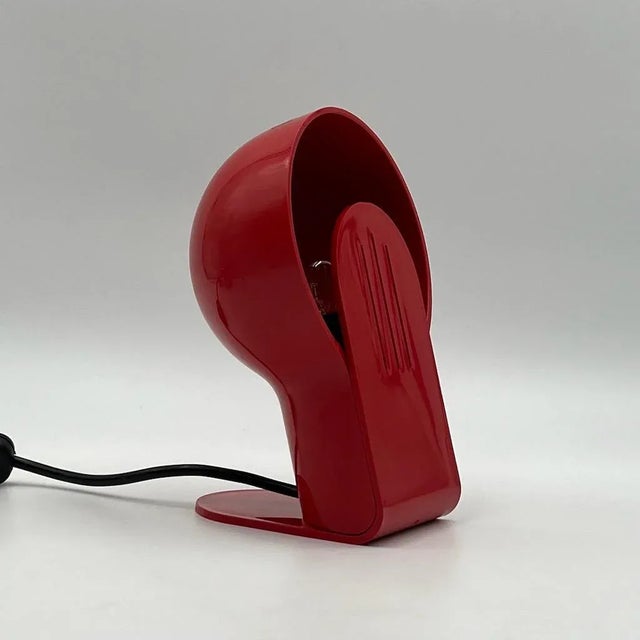 Red Panda Lamp by Ambrogio Pozzi for Harveiluce, 1970s For Sale - Image 9 of 9