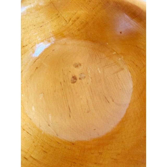 Brown Aldo Tura for Macabo Cusano Goat Leather, Wood, & Brass Handled Bowl, Italy 1960s For Sale - Image 8 of 13