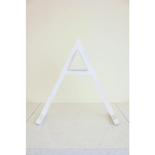 This angular tabletop sculpture is the small scale prototype for a much larger version, yet to come from artist JT...