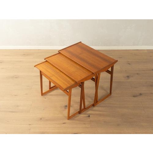 Wood Vintage Danish Stacking Tables, 1960s, Set of 3 For Sale - Image 7 of 11
