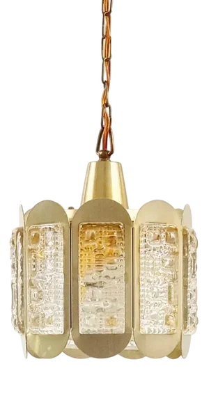 Mid-Century Ceiling Light from Vitrika, Denmark, 1960s
