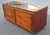19th Century English Mahogany Marquetry Inlaid and Mirrored Top Blanket Chest on Wheels For Sale - Image 4 of 11