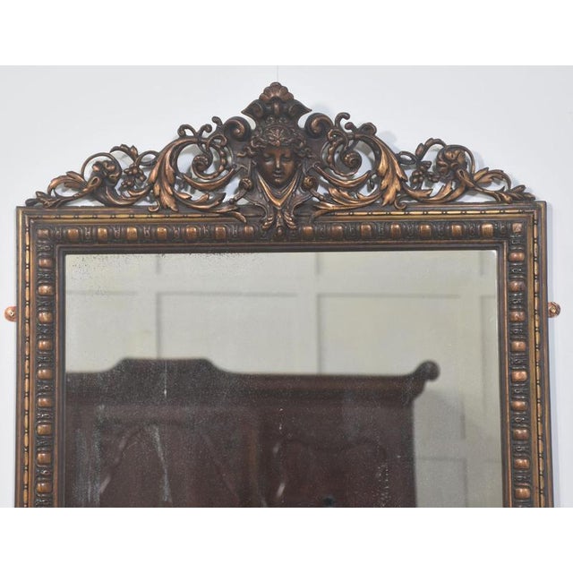 Neo-Classical Carved Giltwood Wall Mirror, 1890s For Sale - Image 4 of 8