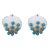 Ayleen Studs in Turquoise, a pair For Sale