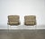 Taupe Late 19th Century Pair of Lucite and Metal Lounge Chairs For Sale - Image 8 of 12
