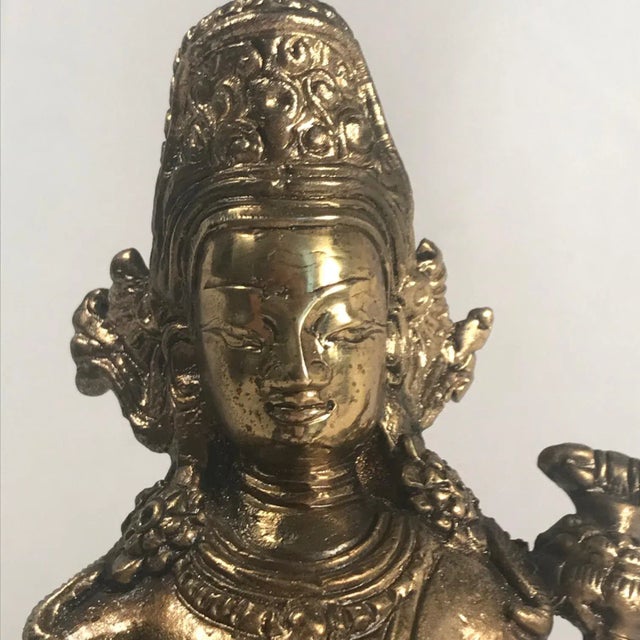 19th Century Gold Gilded Bronze Buddha For Sale - Image 10 of 13