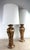 Mid-Century Vintage Faux Marble Pottery Table Lamps/a Pair For Sale In Philadelphia - Image 6 of 11