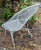 Metal Vintage Salterini Mid-Century Modern "Radar" White Metal Patio Chair, Attributed For Sale - Image 7 of 9