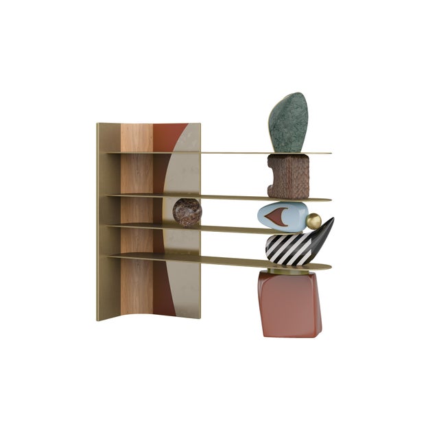 Echoes Bookshelf Handmade in Portugal by Malabar For Sale - Image 4 of 12
