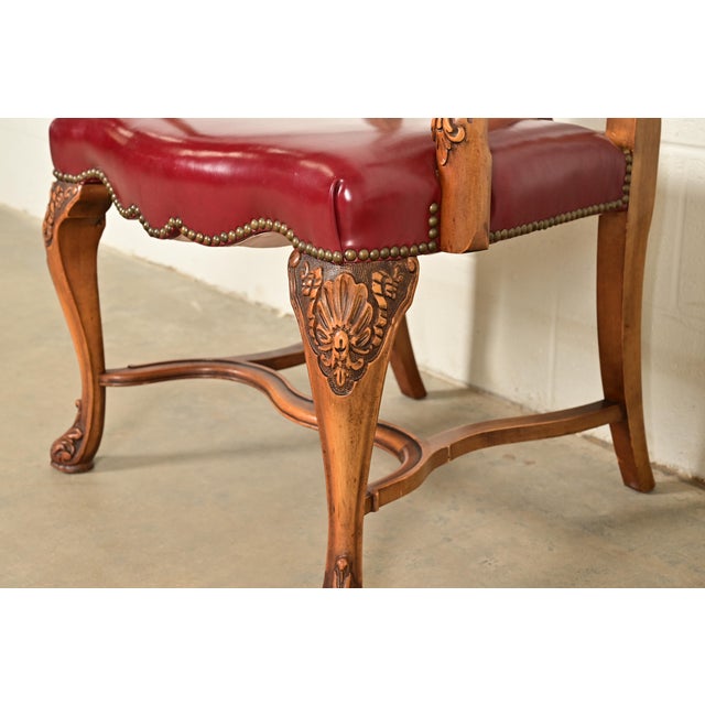 Berkey & Gay Antique Georgian Burled Walnut Armchairs, Pair For Sale - Image 11 of 15