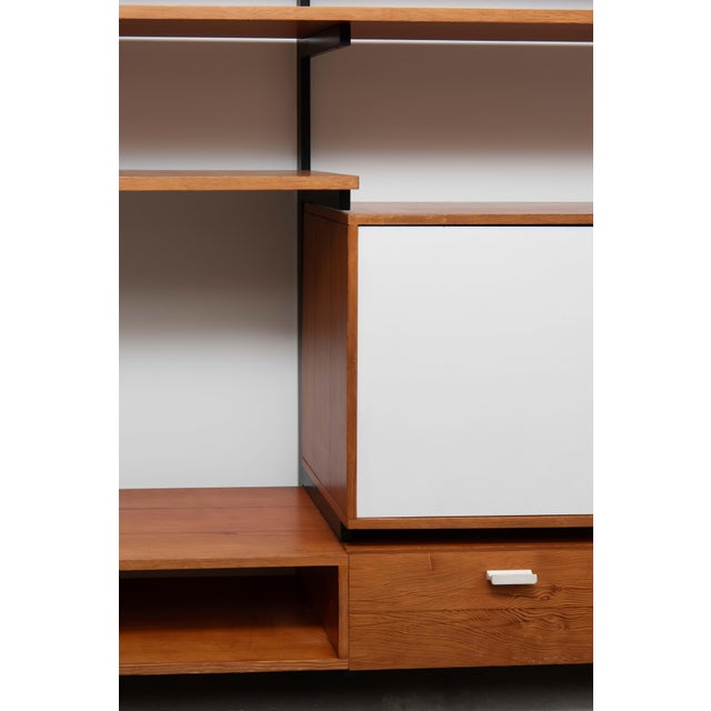 Wall Shelving Unit in Pine, 1950s For Sale - Image 9 of 18