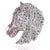 Not Yet Made - Made To Order Vintage Style 4.1 Ct Pavé Set Ruby Horse Head Unisex Brooch - Luxury Christmas Gift For Sale - Image 5 of 12