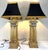 Vintage French Empire Style Bouillotte Lamps With Finials and Shades- A Pair For Sale - Image 10 of 17