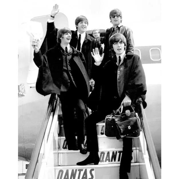 The Beatles Arriving in London The Beatles: Ringo Starr, John Lennon, Paul McCartney, and George Harrison arriving in...