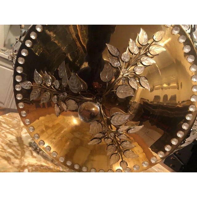 Exceptional 1940's XL Hollywood Regency Cut Crystal Garden Chandelier - Hand Crafted Attrib. Maison Bagues For Sale - Image 12 of 13